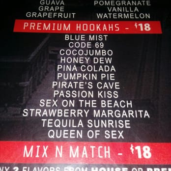 Xhale - Pumpkin pie hookah?? Hmm, not feeling adventurous enough to try. - Hookah Bars Near Me - Forest Hills, New York