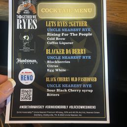 Menu from Yelp event. I had the old fashion and it was delightful! Menu from Yelp event. I had the old fashion and it was delightful!