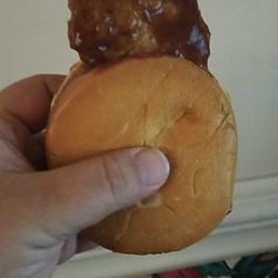 McDonald's - MCRIB ON HAMBURGER BUN?????