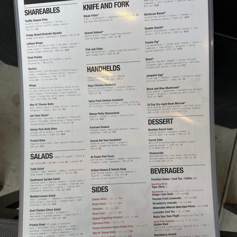 Eureka! Henderson - The food side of the menu - American Near Me - Henderson, Nevada