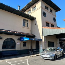 Amtrak - Stockton - Parking lot entrance to train station