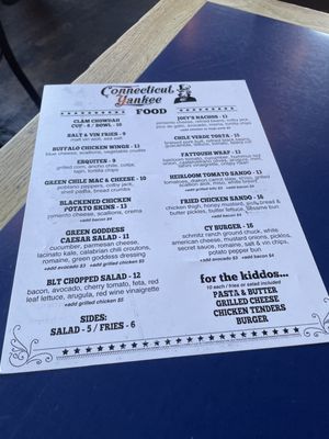 Menu photo 2 Connecticut Yankee San Francisco, CA