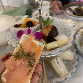 Tea Rose Garden - Smoked salmon sandwich - Tea Rooms Near Me - Pasadena, California