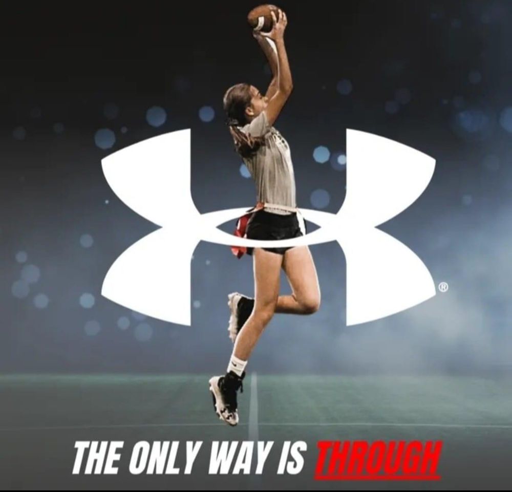 Triangle Flag Football Logo