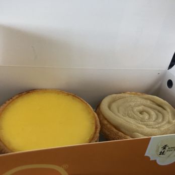 蛋撻王 - Egg tart with cookie crust (hkd10) - nice and warm 4/5; durian tart with flaky crust (hkd20) - egg tart with durian mousse - Bakeries Near Me - Hong Kong, HK 蛋撻王 - Egg tart with cookie crust (hkd10) - nice and warm 4/5; durian tart with flaky crust (hkd20) - egg tart with durian mousse - Bakeries Near Me - Hong Kong, HK
