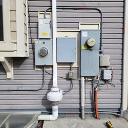AsbesTech - Mitigation fan pulling from a Foundation Drain