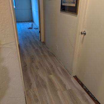 Bce Flooring - Hallway gray flooring. - Flooring Near Me Bce Flooring - Hallway gray flooring. - Flooring Near Me