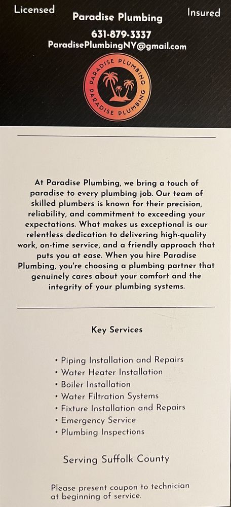 Slide of Paradise Plumbing