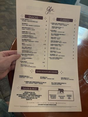 Menu photo 1 Ghee Indian Kitchen Miami, FL Menu photo 1 Ghee Indian Kitchen Miami, FL