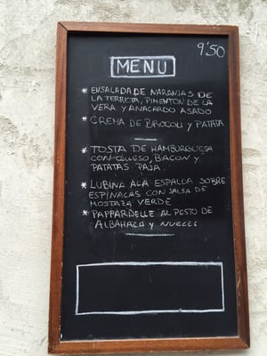 Menu photo 3 El Astrónomo Valencia, V Menu photo 3 El Astrónomo Valencia, V