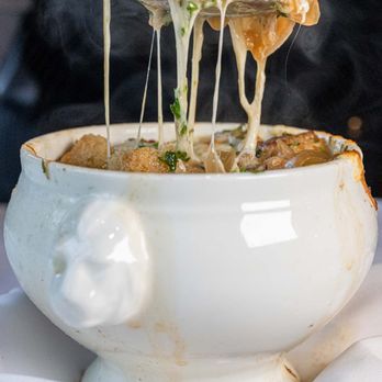 Glasbern Inn - french onion soup - Hotels Near Me - Fogelsville, Pennsylvania