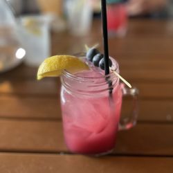 Eastmans Dockside Dining - Blueberry lemonade.