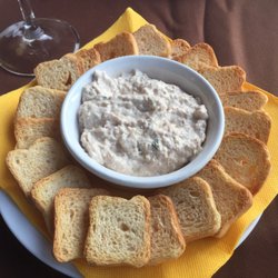 Tuna paste with toast.