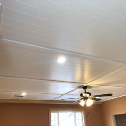Harris Home Improvements - Wainscoting ceiling installed for customer
