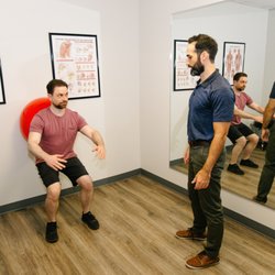 Clement Physical Therapy - Working on squatting form and tolerance.