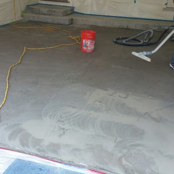 D Stone Restoration - Grinding process to smooth the concrete - Refinishing Services Near Me