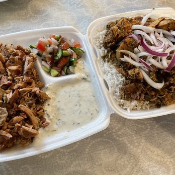 Aljibani Halal Market - Chicken Shawarma and Chicken Biryani Plate - Grocery Near Me - Diamond Bar, California