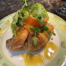 Café Coco - Croissant w/ salmon cream cheese & herbs