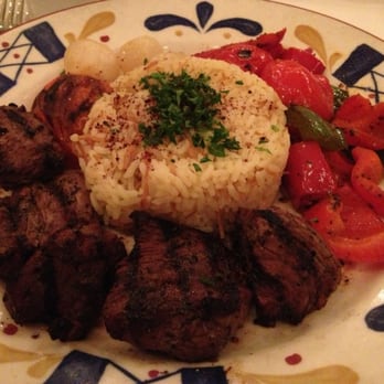 Cafe Santorini - Lamb souvlaki-so delicious! - Italian Near Me - Pasadena, California