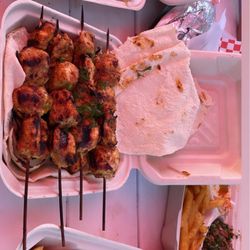 Leyla's Kitchen - Chicken Shawarma Plate Kabob skewer