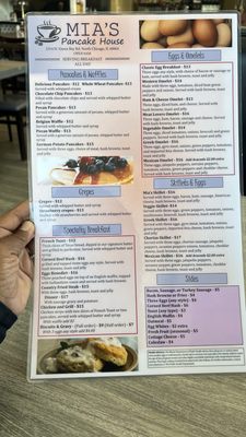 Menu photo 2 Mia's Pancake House North Chicago, IL Menu photo 2 Mia's Pancake House North Chicago, IL