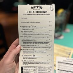 Barrio - Special Menu