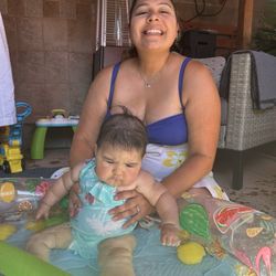 CC la Doula - CC with baby girl