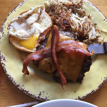 Cafe Strudel - Breakfast burger was so good ! - New American Near Me - West Columbia, South Carolina