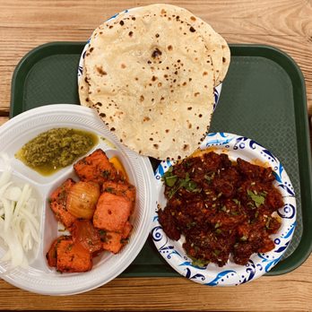 Punjabi Dhaba - a variety of food items on a tray - Indian Near Me - Alvord, Texas Punjabi Dhaba - a variety of food items on a tray - Indian Near Me - Alvord, Texas