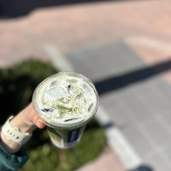 Paderia Bakehouse - The foam of the matcha horchata would be so much better if it was cheese foam - Bakeries Near Me - Irvine, California Paderia Bakehouse - The foam of the matcha horchata would be so much better if it was cheese foam - Bakeries Near Me - Irvine, California
