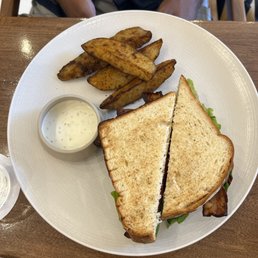 BLT Sandwich with fries. BLT Sandwich with fries.