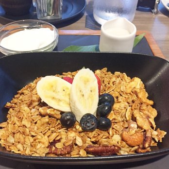 Basalt - Granola with Greek Yogurt ($9) the granola is soooo good - New American Near Me - Honolulu, Hawaii Basalt - Granola with Greek Yogurt ($9) the granola is soooo good - New American Near Me - Honolulu, Hawaii