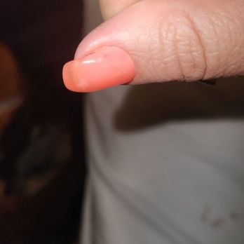 Spa Ella - Left old nail polish undeneath my nail. And did not file properly. - Nail Salons Near Me - Brooklyn, New York