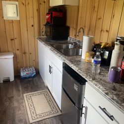 Grafton Parks and Recreation - Kitchenette with microwave, double-sink, great water pressure and hot water, mini fridge. Remember supplies: plastic ware, cups, paper towel