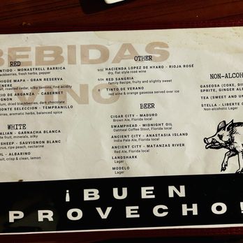 13 Gypsies - 4/25 menu - Spanish Near Me - Jacksonville, Florida