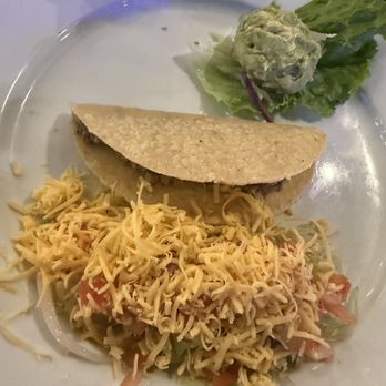 La Casa Agave Mexican Grill - Part of cowboy special  "Crunchy Taco" - Mexican Near Me - Tomball, Texas