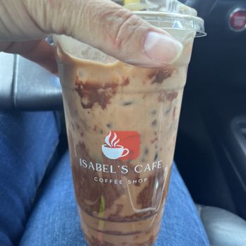 Isabel’s Cafe - nutella latte w/almond milk - Cafes Near Me - Tracy, California