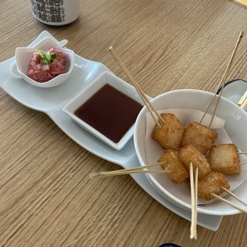 Kurisaki - Crispy rice with spicy tuna - Japanese Near Me - Redondo Beach, California Kurisaki - Crispy rice with spicy tuna - Japanese Near Me - Redondo Beach, California