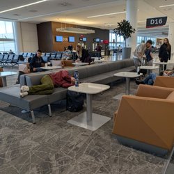 George Bush Intercontinental Airport - Terminal D - Loungers outside D gates