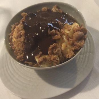 L'osteria Della Corte - Custard w chocolate sauce - Italian Near Me - La Spezia, SP L'osteria Della Corte - Custard w chocolate sauce - Italian Near Me - La Spezia, SP