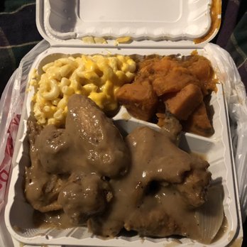 Levi's Restaurant & Catering - One on the southern style dinners: Smothered chicken wings, yams, Mac and cheese! - Soul Food Near Me - Clinton, Maryland Levi's Restaurant & Catering - One on the southern style dinners: Smothered chicken wings, yams, Mac and cheese! - Soul Food Near Me - Clinton, Maryland