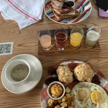 Whiskey Cake Kitchen & Bar - French toast Monte Christo, Farmer's breakfast & Mimosa flight - New American Near Me - Katy, Texas Whiskey Cake Kitchen & Bar - French toast Monte Christo, Farmer's breakfast & Mimosa flight - New American Near Me - Katy, Texas
