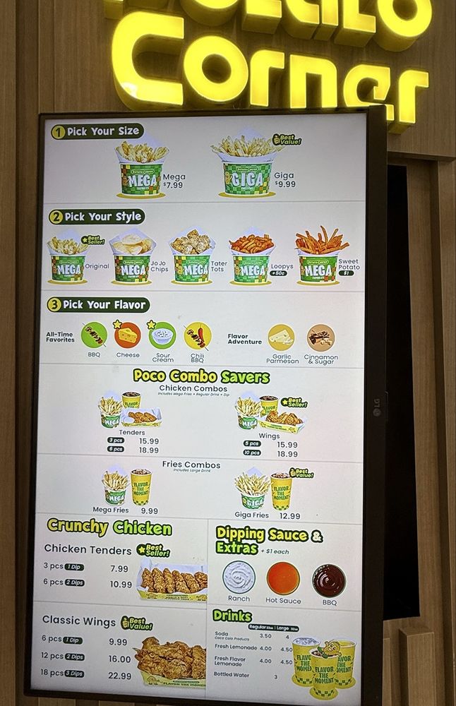 Food from Potato Corner