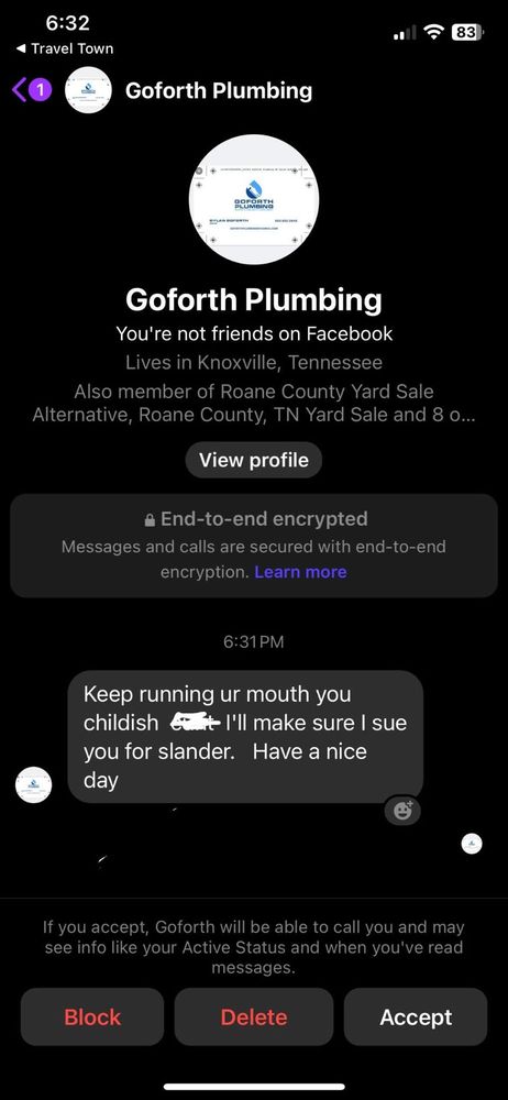 Slide of Goforth Plumbing