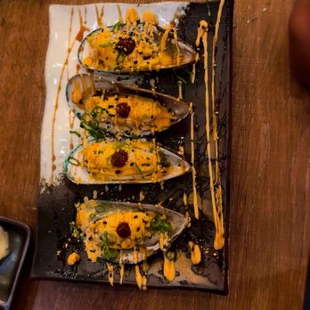 Yuzu Sushi & Bar - Baked mussels - Sushi Bars Near Me - Reno, Nevada Yuzu Sushi & Bar - Baked mussels - Sushi Bars Near Me - Reno, Nevada