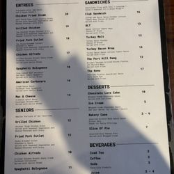 Fort Hill Public House - Menu