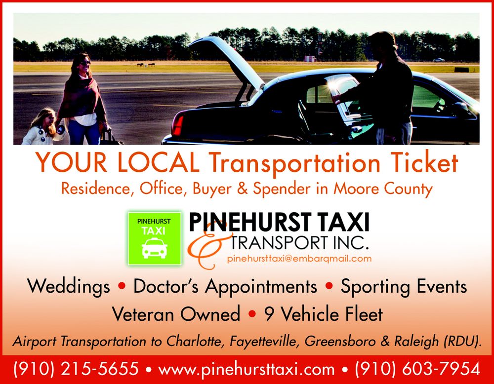 PINEHURST TAXI & TRANSPORT Updated September 2024 300 Kelly Rd