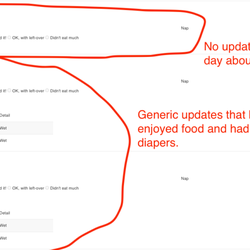 Vinci School - No updates/generic updates in parent portal