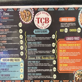 Taco Chinoz & Bar - Menu - Tacos Near Me - Centreville, Virginia Taco Chinoz & Bar - Menu - Tacos Near Me - Centreville, Virginia