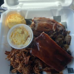 ulled pork, coleslaw, and sides ulled pork, coleslaw, and sides